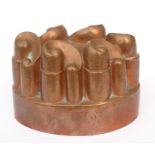 A Benham & Froud copper jelly mould, numbered '181', 16cms (6ins) wide.