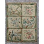 An early Kashmir crewel work wall hanging decorated with flowers and game birds, by Messrs. M C