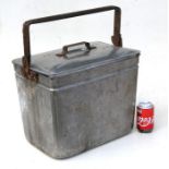 A large WW2 British Army metal Food Container. Impressed on the lid with the War Department