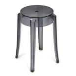 A Phillippe Starck for Kartell Charles Ghost polycarbonate stool.