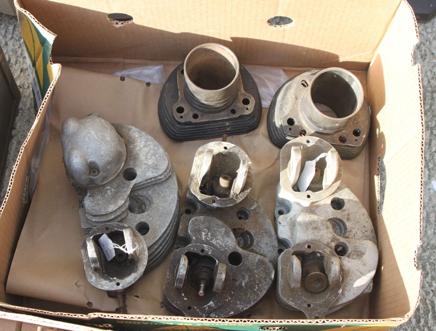 Assorted Matchless G9 and other Matchless spares including crank case, cylinder heads, valve gear, - Image 6 of 6