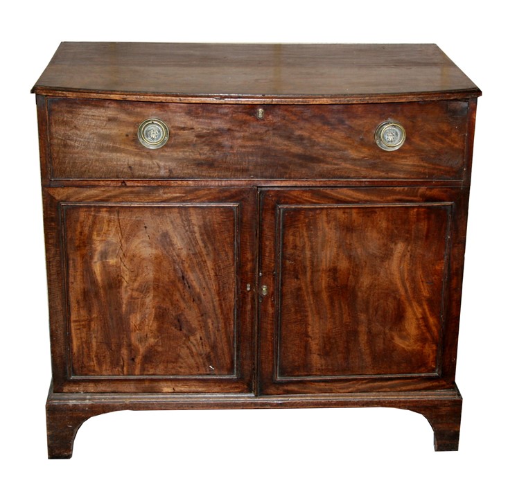 A 19th century mahogany secretaire chest. 100cm (39.5 ins) wide