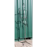A contemporary metalwork mannequin / sculpture, 188cms (74ins) high.