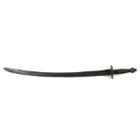 An 18th century style Hanger sword, 75cms (29.5ins) long.