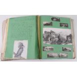 An early 19th century scrap album of letters, pictures and scraps including many stampless covers.