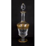 A St Louis crystal decanter with gilt decoration, 38cms (15ins) high.Condition Reportvery good