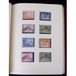 A Universal Postal Union 1874-1949 World Stamp collection in a Stanley Gibbons album.