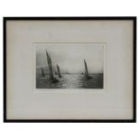 Roland Langmaid - In the Path of the Sun - etching, signed in pencil to the margin, framed & glazed,