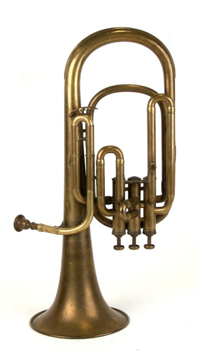 A Thibouville-Lamy Jerome brass euphonium.