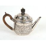 A Victorian Mappin & Webb silver bachelor's teapot, London1891, weight 254g.Condition Report