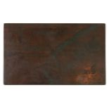 An early 19th century Weald of Kent Bank Ten Pound note copper printing plate. 20cm (8 ins)