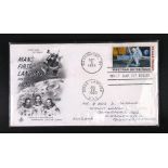 A First Day Cover - Man's First Landing on the Moon - postal stamps for Washington DC September 9,