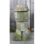 A sectional stone column, possibly from a church, 122cms (48ins) high.