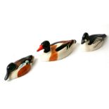 Three Beswick Peter Scott approved birds comprising shell duck, golden eye and shoveller (3).