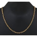 An 18ct gold necklace. 43cm (17 ins) long. 26.1gCondition ReportAll links are in good condition.