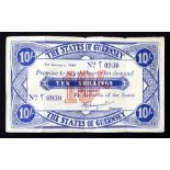 A States of Guernsey 10 shilling note dated 1st January 1943, German Occupation WWII, serial