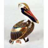 A Royal Crown Derby brown pelican paperweight, 13cms (5ins) high.Condition ReportVery good condition