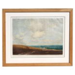 Joseph Henry Vignoles - Summer Clouds - coloured engraving, engraved by Fred Millar, signed in