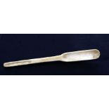 A Prisoner of War art bone marrow spoon. Overall length 16cms (6.25ins)