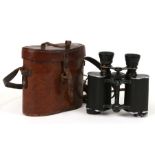 A pair of WWI binoculars, as used by the Lancashire and the Yorkshire Regiment, inscribed 'Third Y &