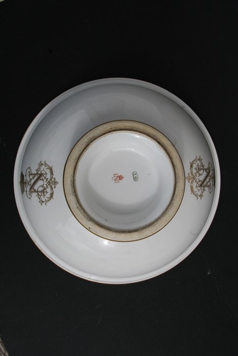 A Sevres porcelain jug and bowl set, formerly the property of Louis Napoleon III, the last French - Image 11 of 14