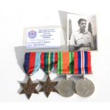 A WW2 Japanese PoW mounted medal group of four belonging to 588808 Colour Sergeant Raymond Boost
