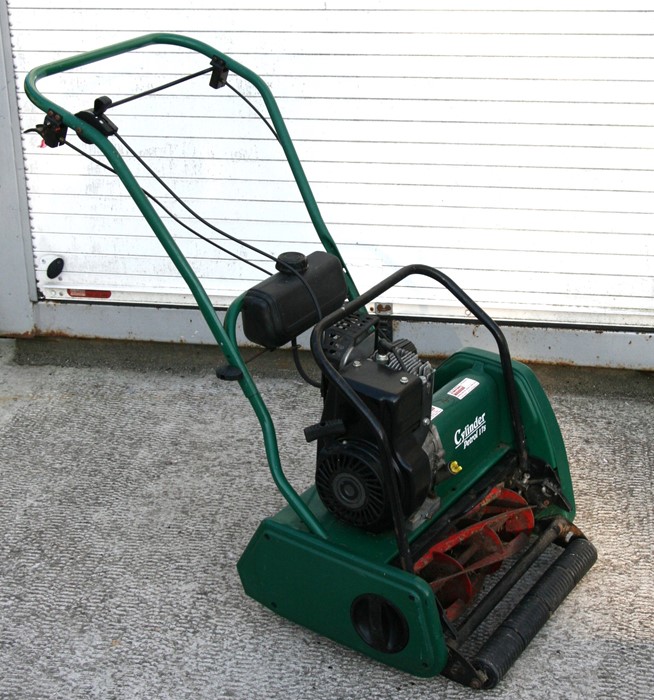 A Suffolk Punch petrol cylinder mower with 40cms (16ins) cut, instructions and original bill of sale - Image 2 of 2