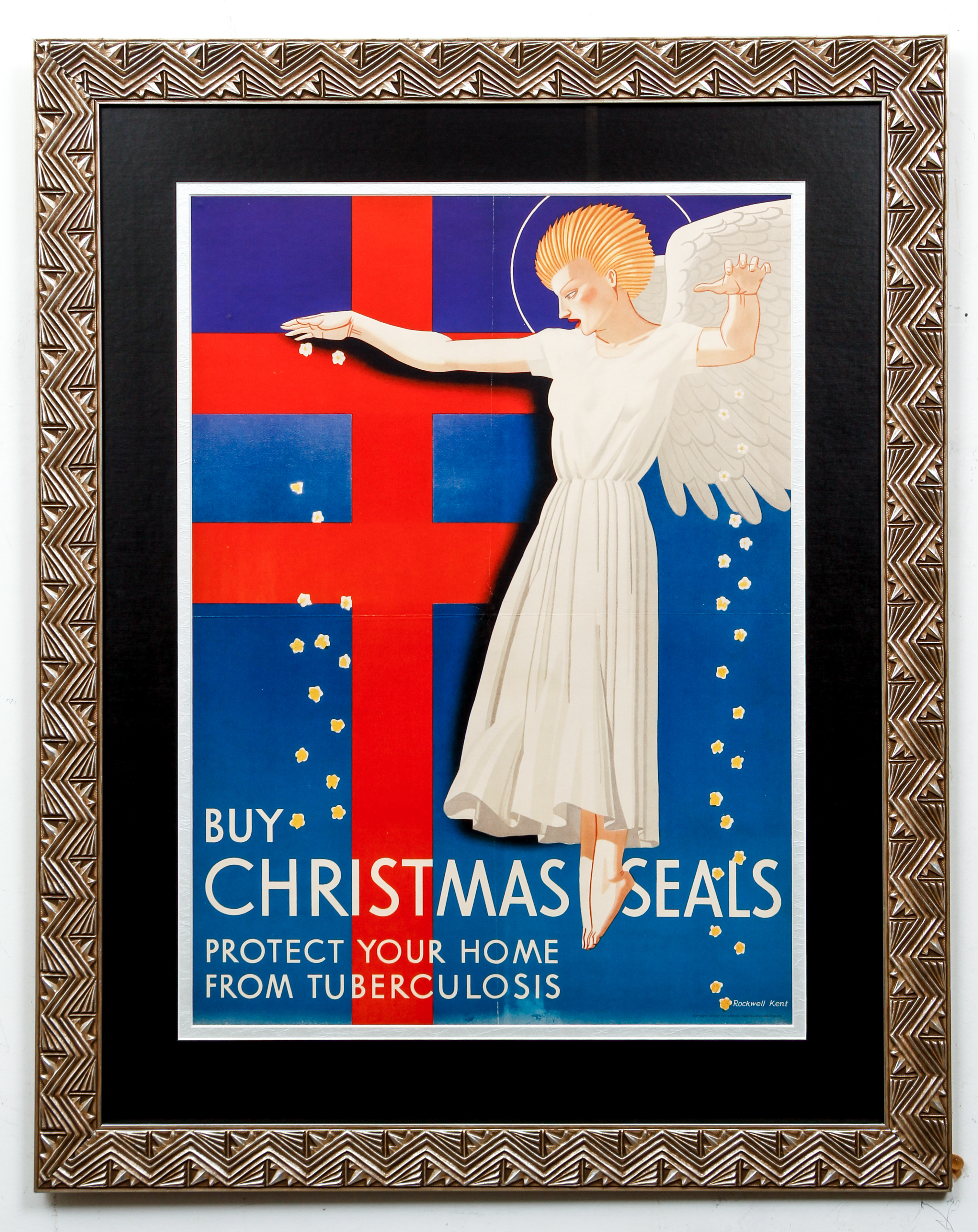 Rockwell Kent 1939 poster for Christmas Seals - Image 2 of 3