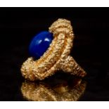 Van Cleef and Arpels 18K Lapis Ring