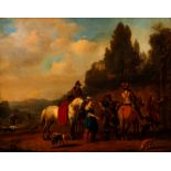 attrib. to John Wootton painting Royal Hunting Party