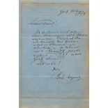 Richard Wagner ALS Letter 1858