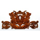 Carved wood Architectural Cartouche