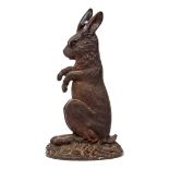 Bradley and Hubbard Rabbit Doorstop Cast Iron