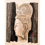 Kiyoshi Saito Buddha Woodcut Signed