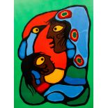 Norval Morrisseau Signed Serigraph Mother Child