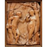 Regis Gignoux Adam Eve Marble Sculpture