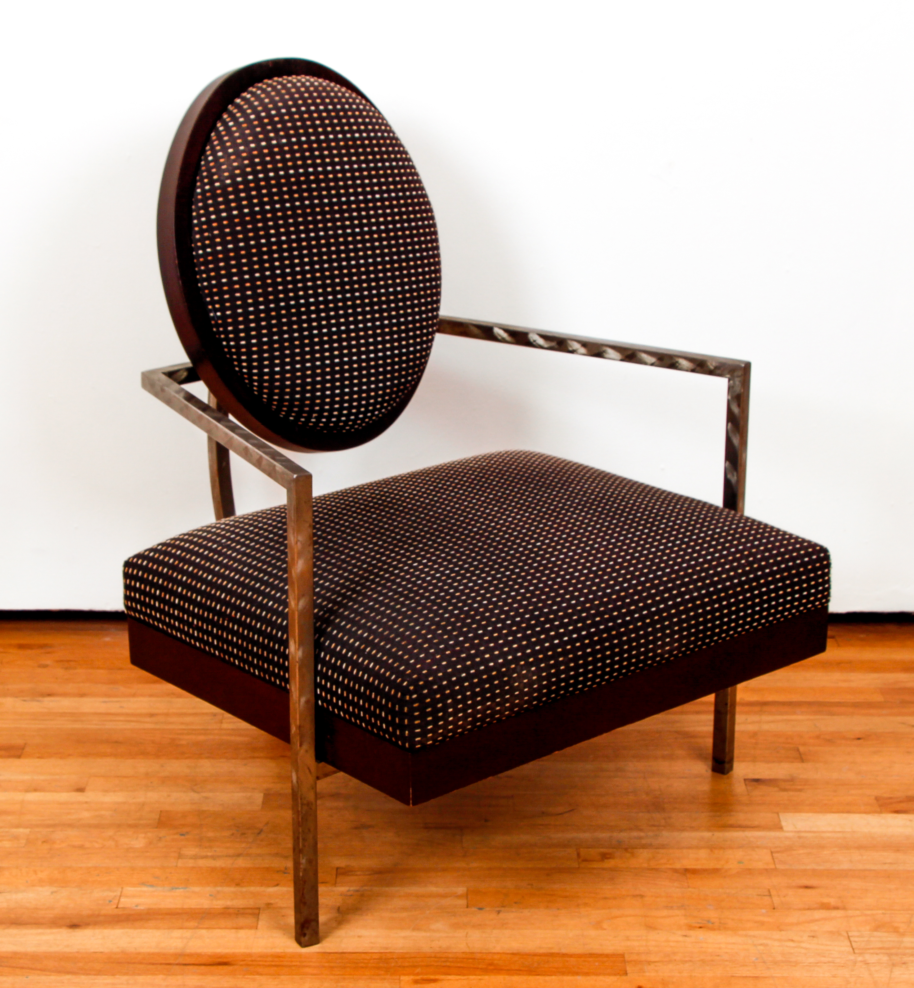 Modern Lounge Chair with cantilevered back cushion