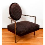 Modern Lounge Chair with cantilevered back cushion