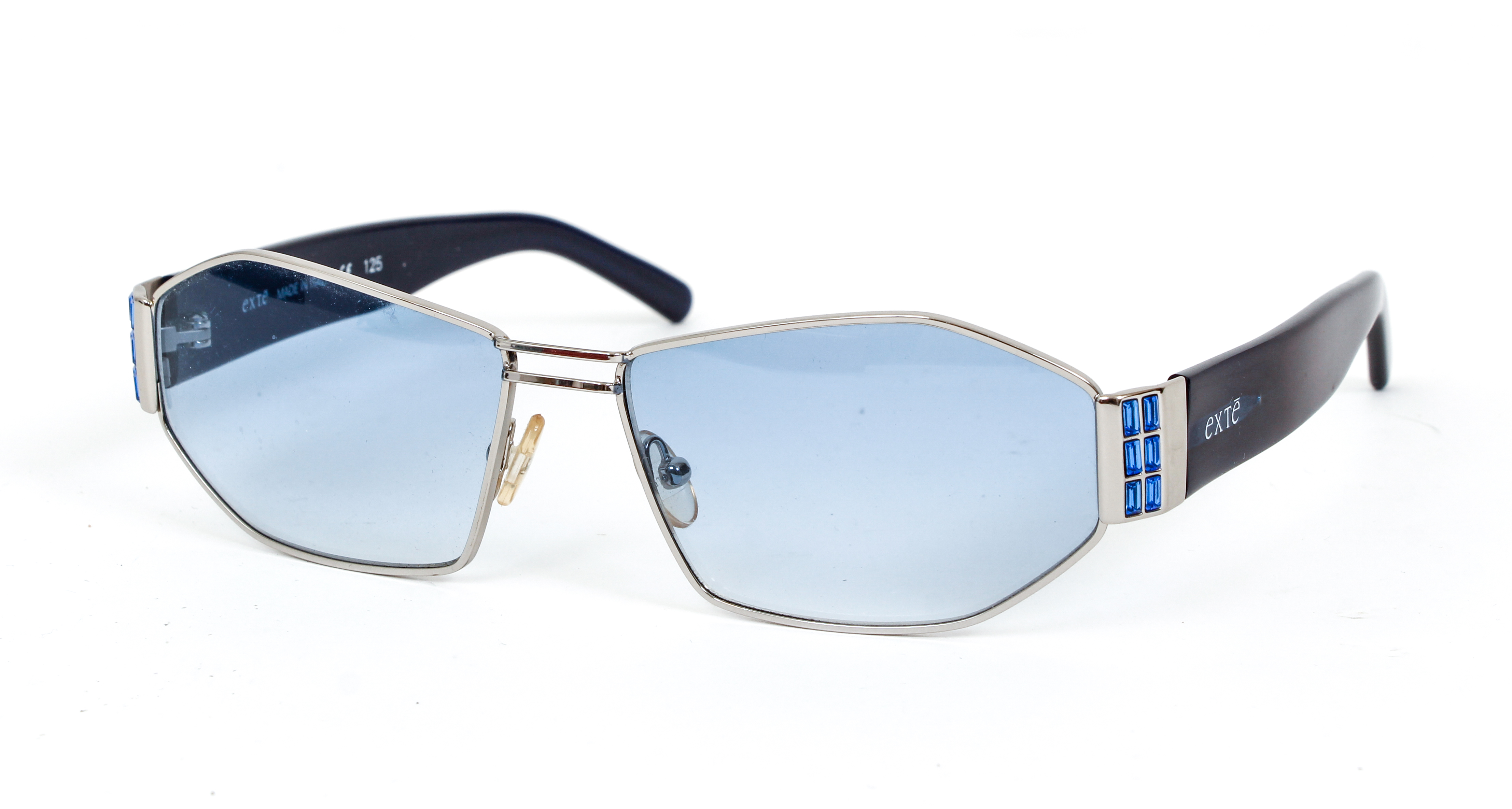 Cartier Sunglasses with blue lenses and sequins