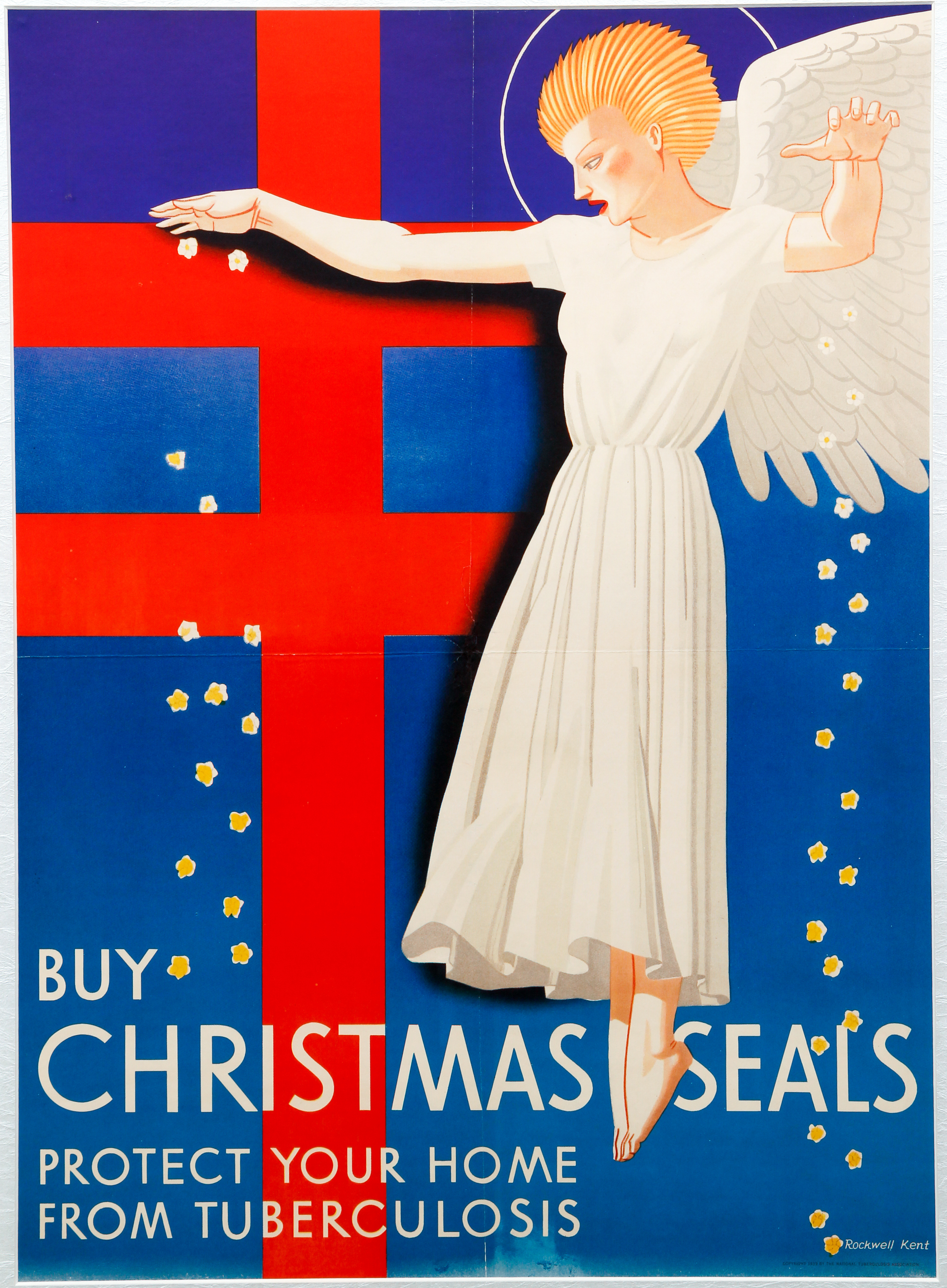 Rockwell Kent 1939 poster for Christmas Seals
