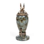 MONTEGRAPPA Luxor Sterling Silver Labradorite Inkwell