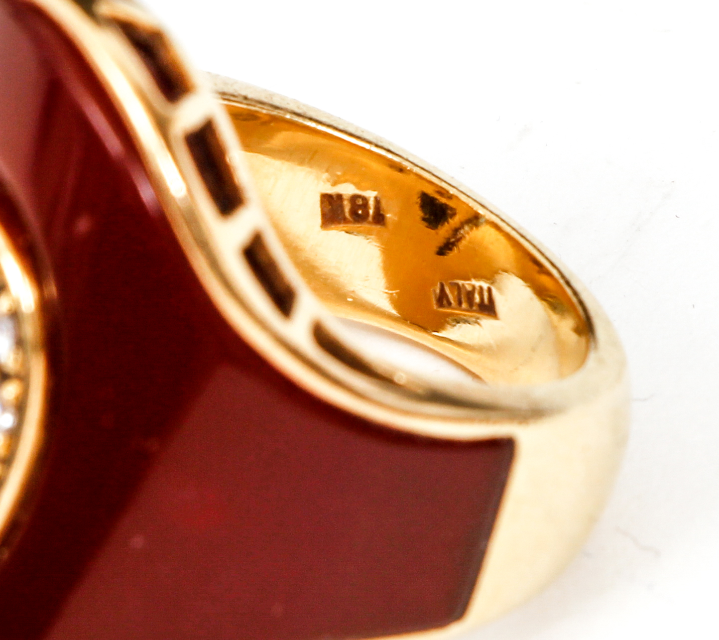 18K Yellow Saddle Style Ring Italian - Image 5 of 5