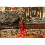 George Nama 1965 mixed media Particles of a Seascape