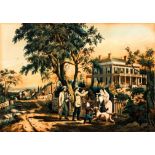 Currier & Ives American Country Life Lithograph