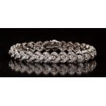 Cartier .950 Platinum Diamond Bracelet