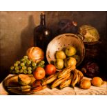 George W. Drew 1927 oil Still Life of Fruit