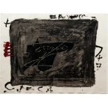 Antoni Tapies 1976 etching Esgrafiats Damunt Negre