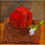 Irving Block 1969 oil Pomegranate and African Violet