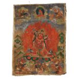 Tibetan Thangka Dharmapala Hayagriva