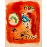 Marc Chagall 1960 orig litho The Bay of Angels